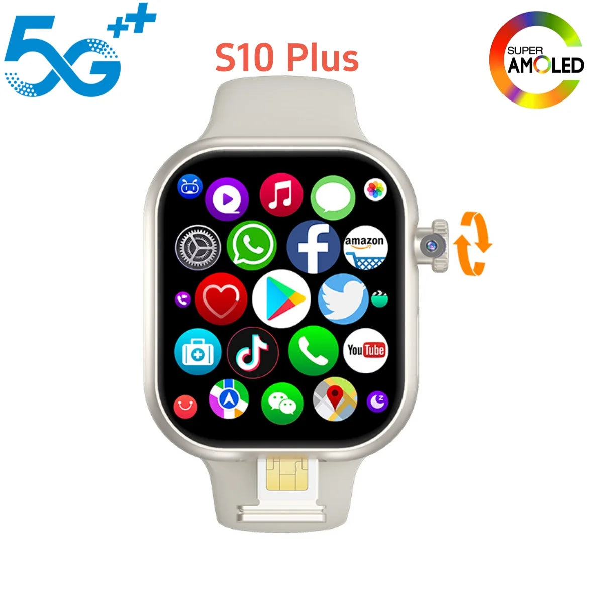 Smartwatch VP29 AMOLED 4G/5G con Cámara Rotativa