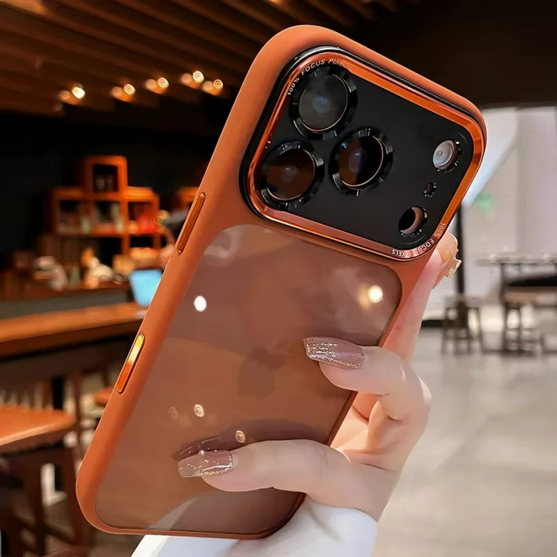 Funda de teléfono transparente de lujo para IPhone