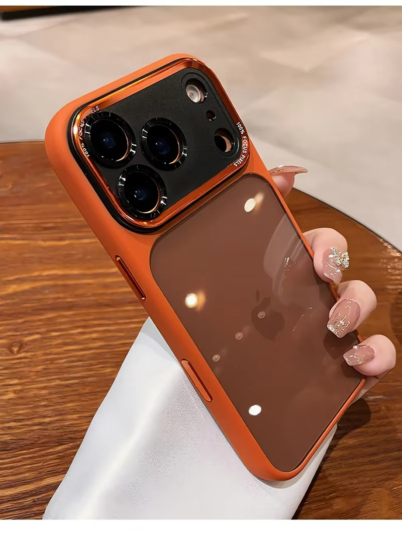 Funda de teléfono transparente de lujo para IPhone